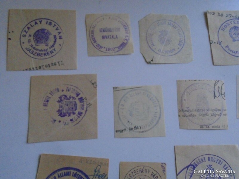 D202306 Jaszberény old stamp impressions - 36 pieces approx. 1900-1950's