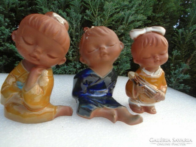 3 Swedish fairy tale figurines made of vital heat porcelain, they are in perfect display case condition, very fine workmanship