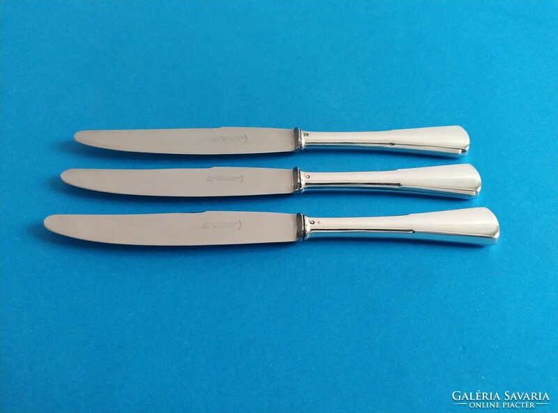 Large silver main course knife 3 pieces English style