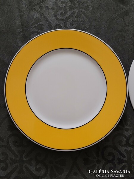 Winterling bavaria doppio porcelain pop art yellow plate. 10 pcs.