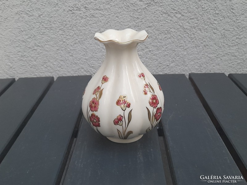 Zsolnay garlic clove vase with fabulous colors