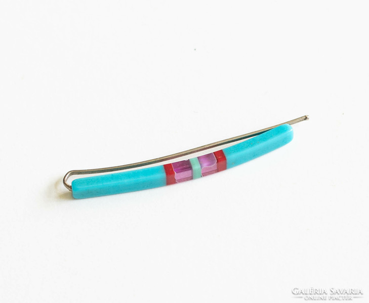 Bakelite/plastic tie clip or hairpin/hairpin