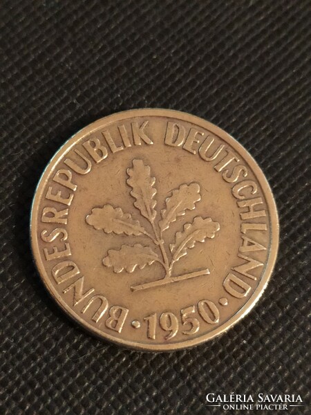 10 Pfennig 1950 j - 10 Pfennig 1950 d - Germany