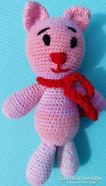 Gurumi crocheted teddy bear, amigurumi little bear, crocheted needlework (even with free delivery)