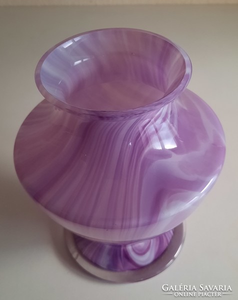 Muránói retro többrétegű fújt üveg váza