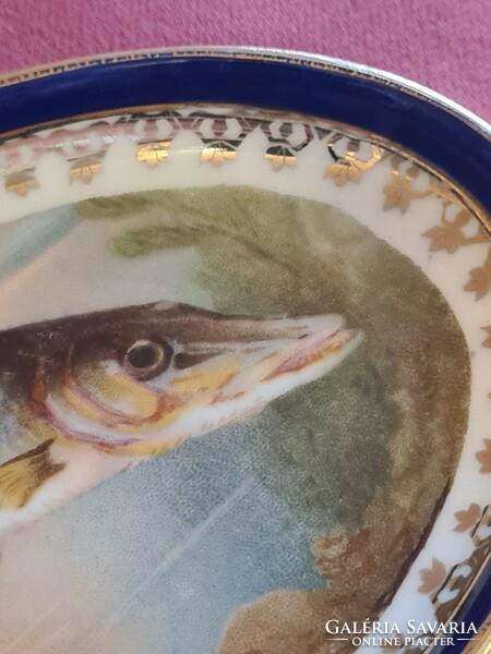 Antique fish porcelain set with fish decoration