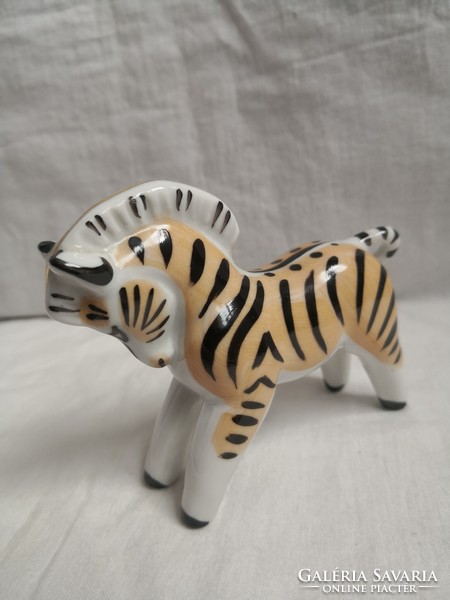 Retro porcelain zebra figure