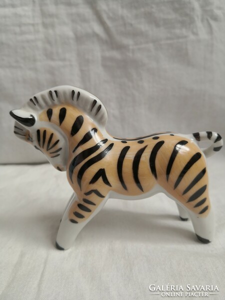 Retro porcelain zebra figure