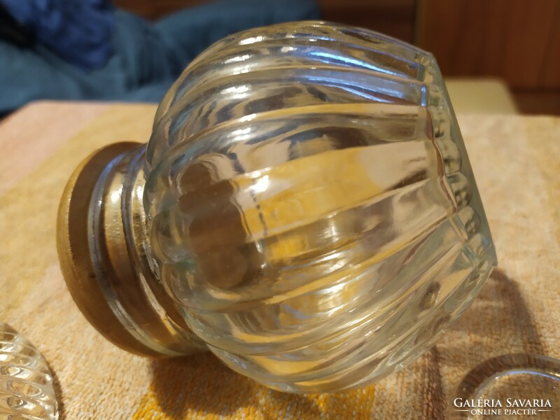 7 darabos szép üveg használati eszköz régi darabok az ár egyben az egészre vonatkozik