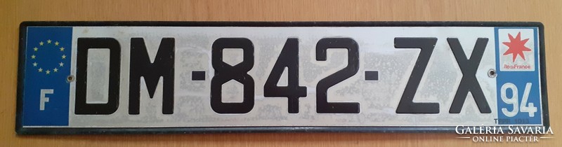 French license plate dm-842-zx France 2.