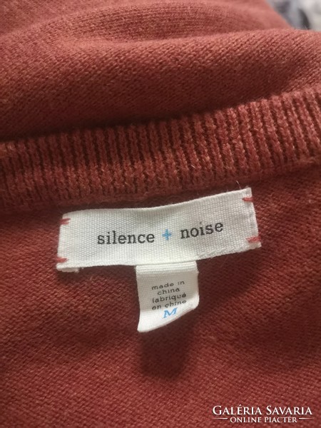 Silence & Noise M-es terracotta színű férfi pulóver