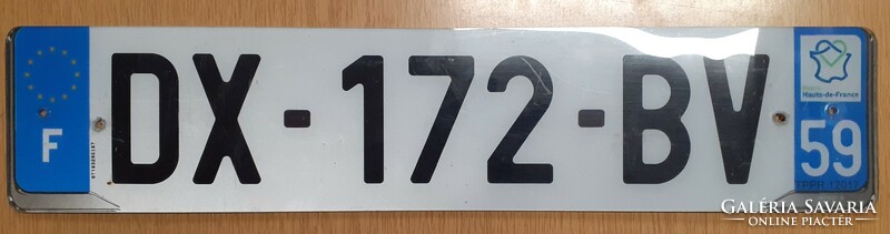French license plate dx-172-bv France 1.