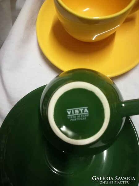 Vista Alegre Portugal jelzéssel színes kávés szett