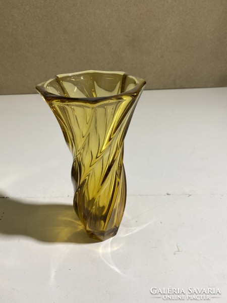 Art deco üveg váza, 20  cm-es magasságú hibátlan darab.4853