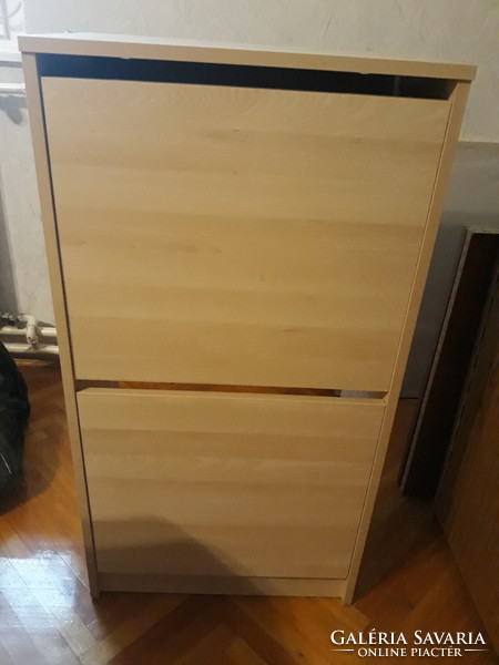 Ikea bissa shoe cabinet, oak effect