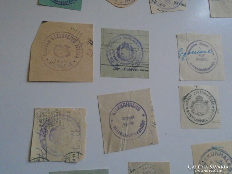 D202302 KISKUNHALAS   régi bélyegző-lenyomatok   -  20 db  kb 1900-1950's