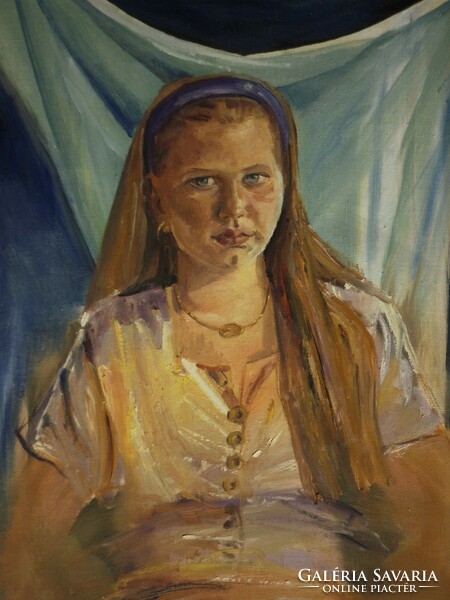 Mattioni Eszter (1902-1993) : Lányportré
