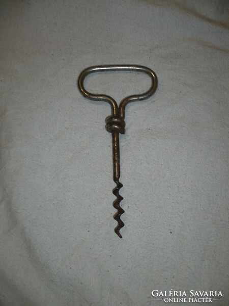 Antique iron corkscrew