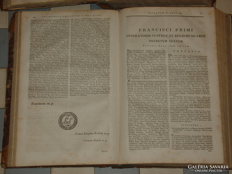 Corpus juris Hungarian 1-2. 1822 ( Law book )