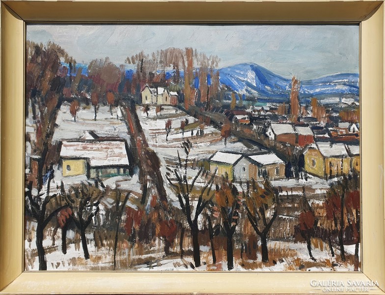 Imre Somogyi 1973 / Buda landscape, melting snow