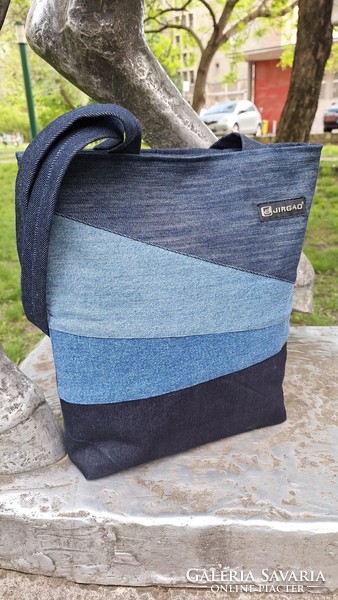 Handmade denim bag - variations 1.
