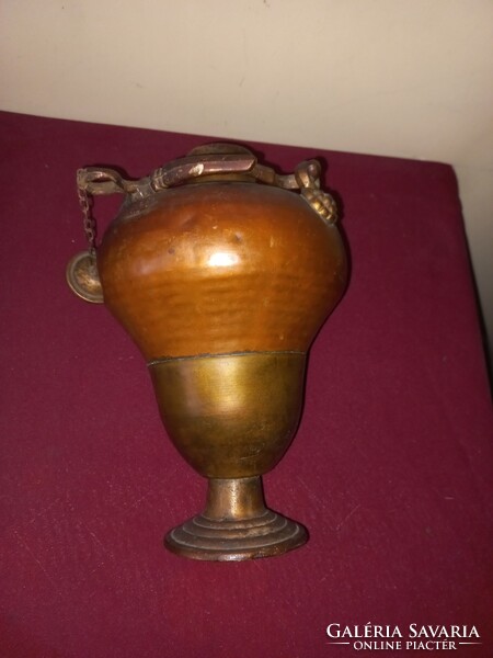 Antique renaissance ecclesiastical aqumanile copper jug