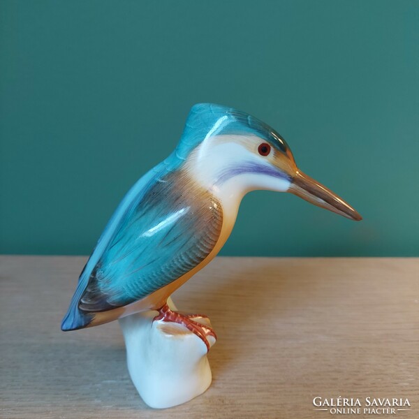 Garbera skärnä aquincum kingfisher porcelain figurine