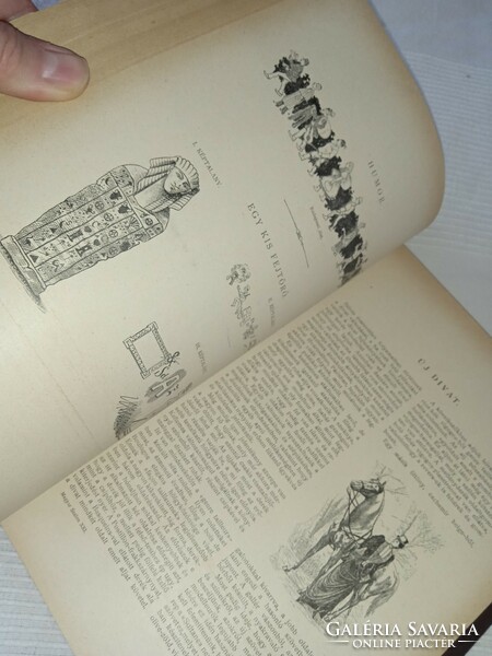 József Fekete - József Hevesi (ed.) 1894. Xxi. Volume Hungarian salon - antique book
