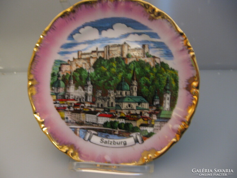Retro salzburg souvenir plate winterling bavaria