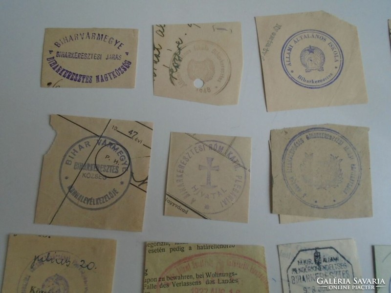 D202340 bihar cross - bihar etc. 20 old stamp impressions. About 1900-1950's