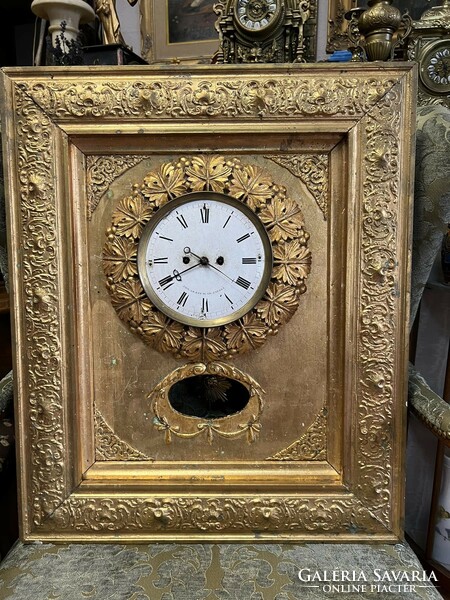 XIX. Biedermeier half-baked clock from Charlemagne