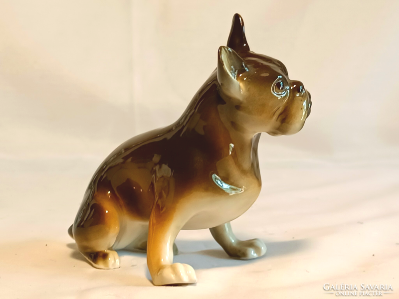 Royal Dux francia bulldog