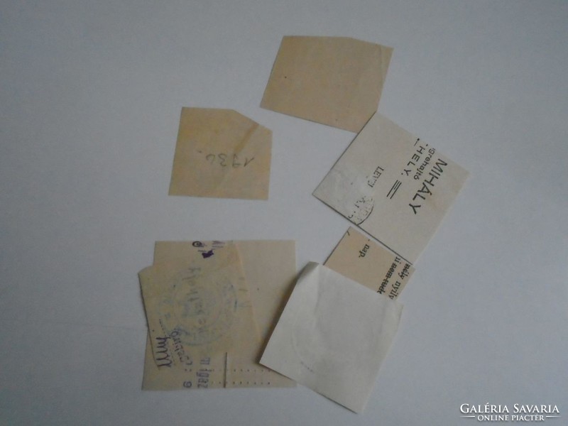 D202351 KESZTHELY   régi bélyegző-lenyomatok   7 db.   kb 1900-1950's