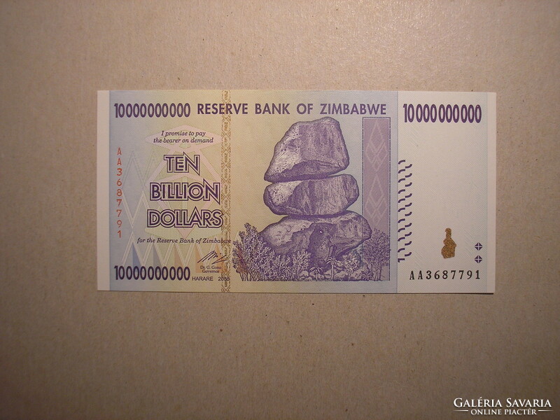 Zimbabwe - 10,000,000,000 dollars 2008 oz