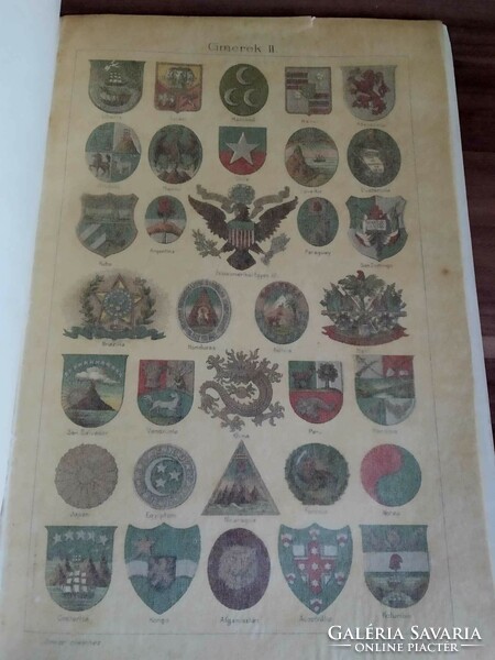 Címerek I., és II., Révai Nagy Lexikon egy-egy lapja,1911