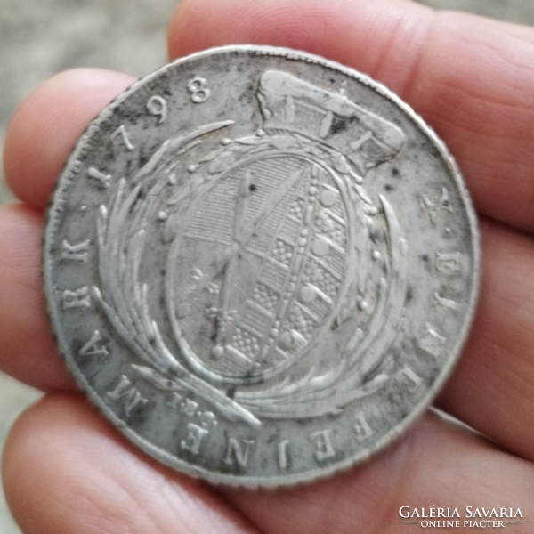 Silver thaler from 1798