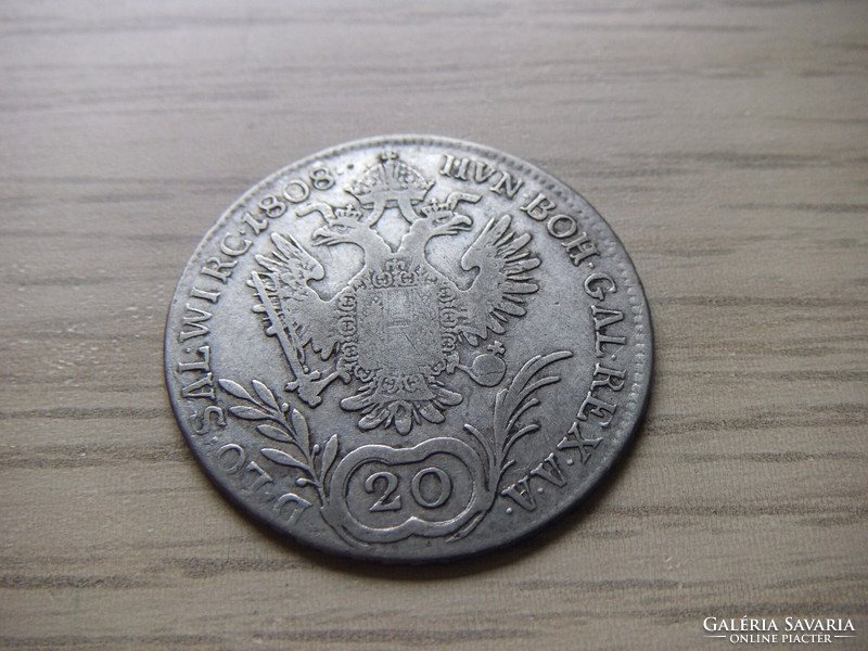 20 Krajcár silver medal 1808 Austria