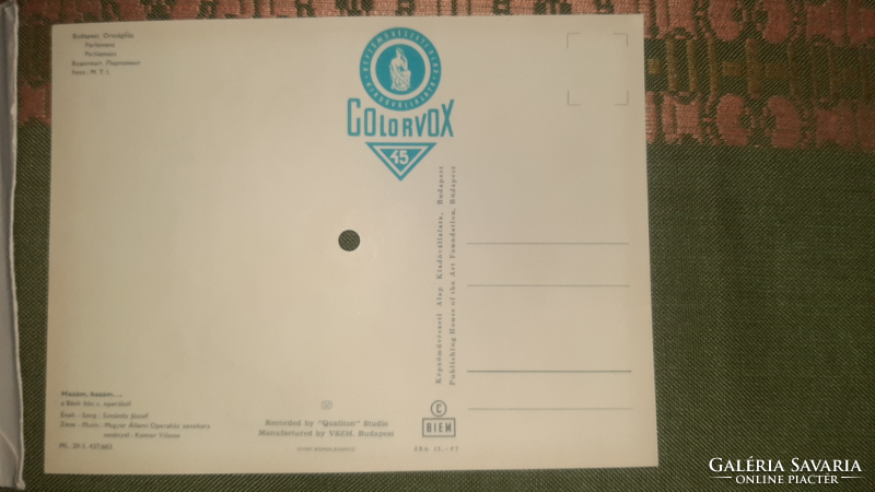 Colorvox musical postcard sound disc