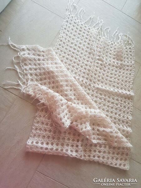 Crocheted poncho, scarf, shawl mohair