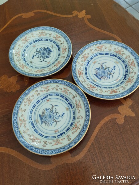 Kínai porcelán tányér  3 db.