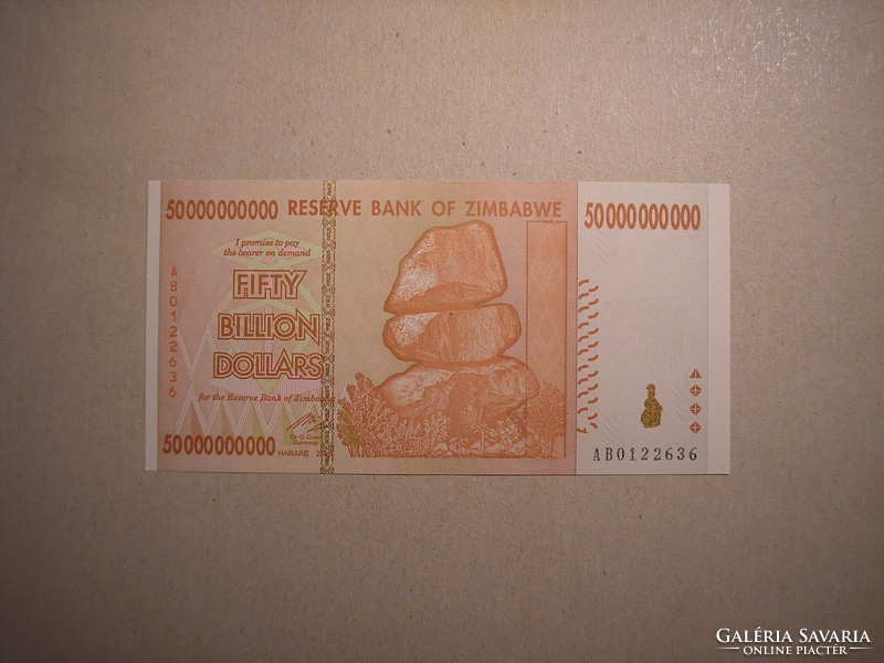 Zimbabwe - 50 000 000 000 Dollars 2008 UNC