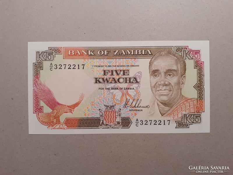 Zambia - 5 kwacha 1989 oz