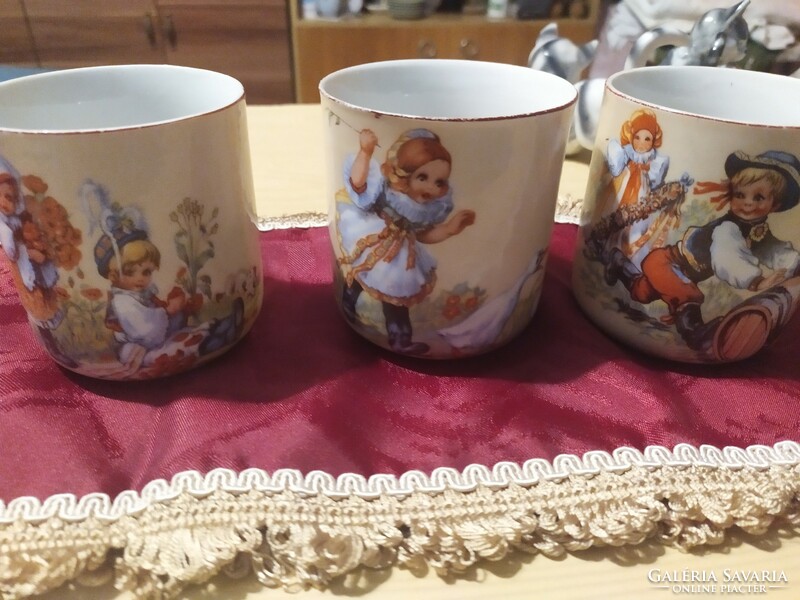 Beautiful antique rarity scene mugs