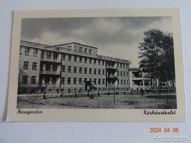 Old postal Weinstock postcard: Beregssász, hospital detail
