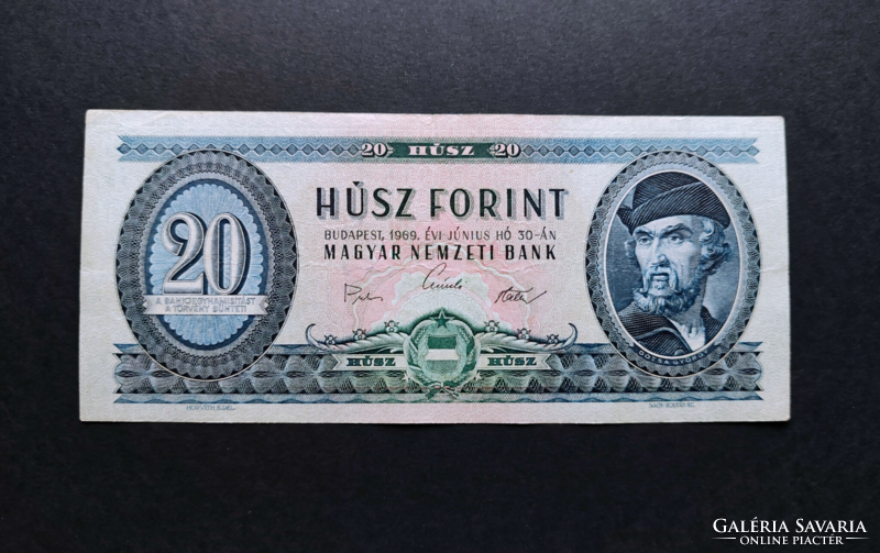 20 Forint 1969, VF+