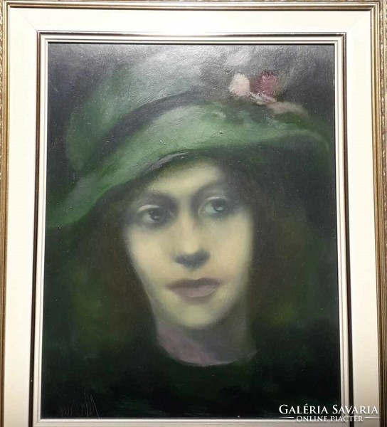 Female portrait / painting.