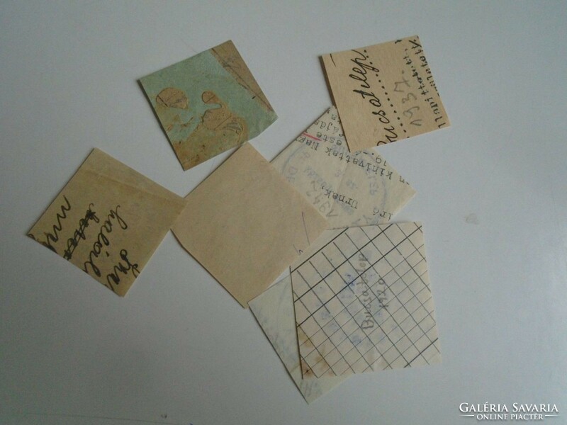 D202334 BUCSATELEP   Békés vm. régi bélyegző-lenyomatok  7db.   kb 1900-1950's
