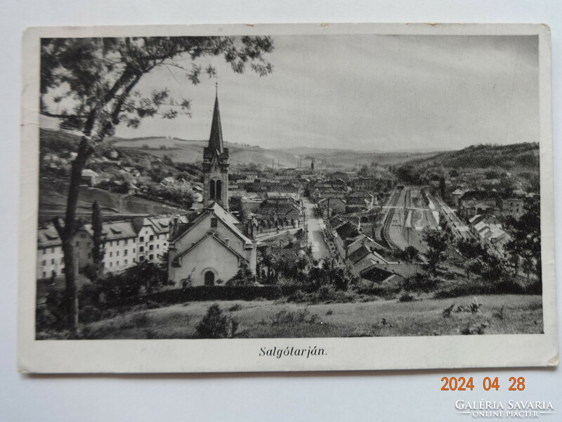 Old postcard: Salótarján, view (1935)