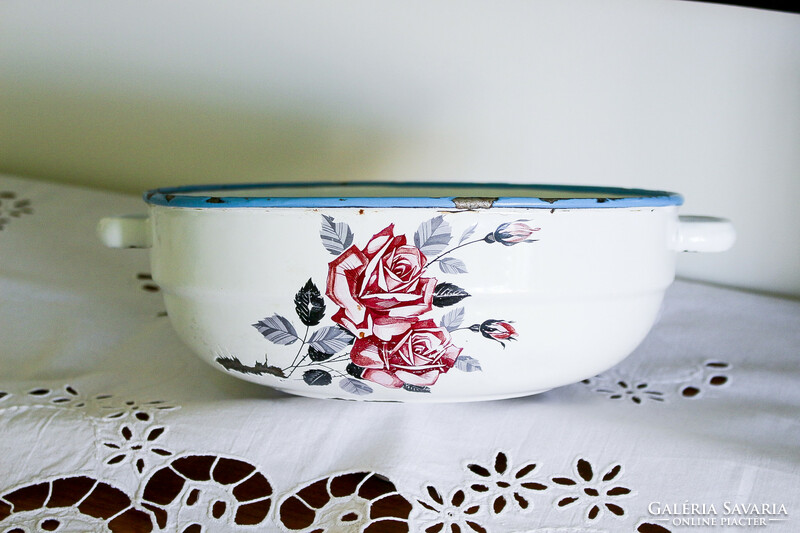 Bonyhádi 24 cm, flower pattern, ear bowl.