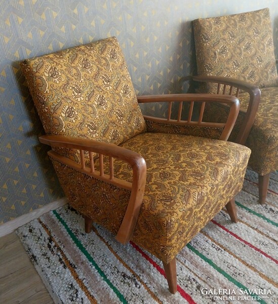 Two retro cane armchairs!